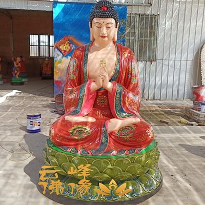 河南阿彌陀佛鄧州市云峰佛像雕塑廠價格道觀神像